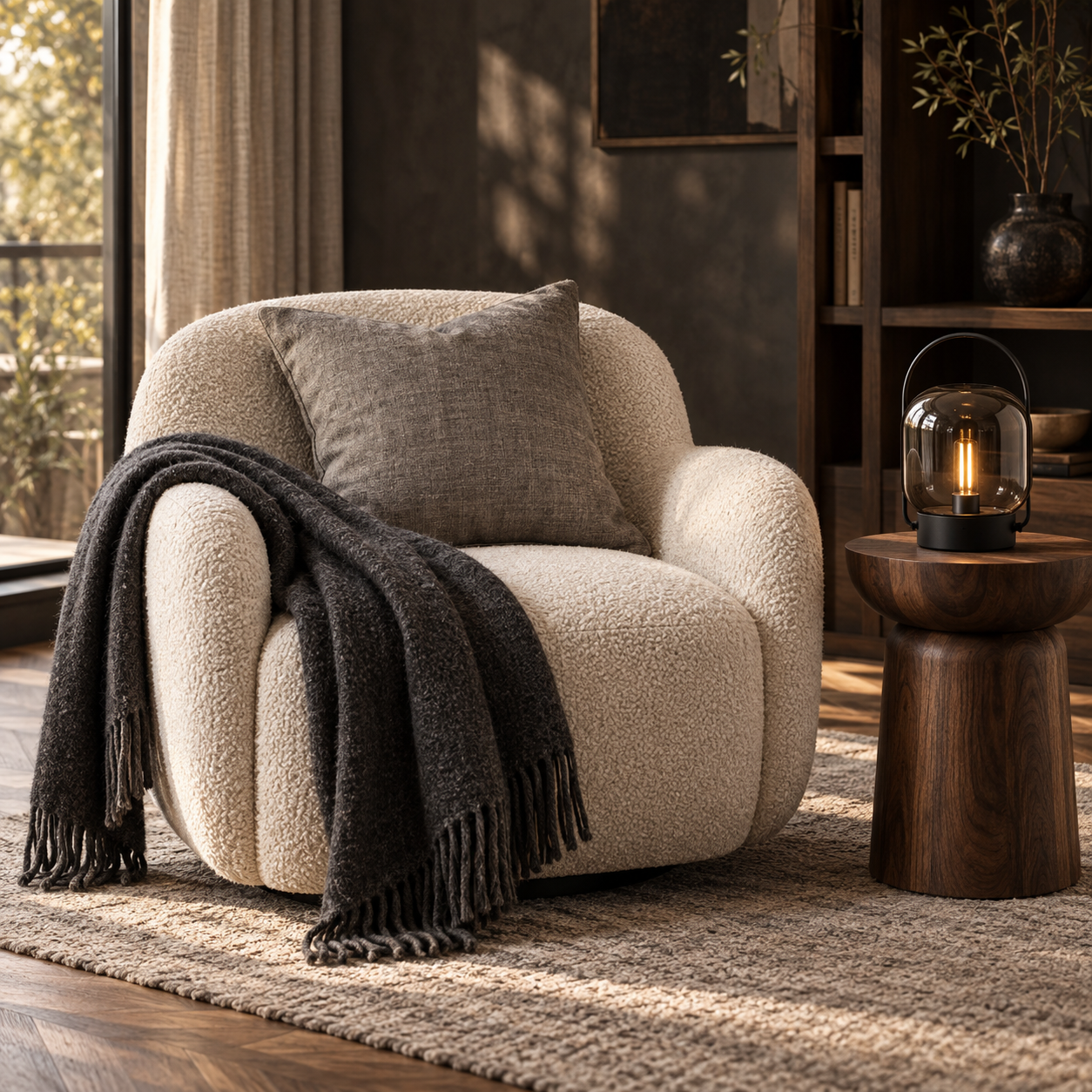 Set Reading Corner — Manta · almofada · candeeiro